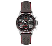 AVI-8 Hawker Typhoon Coningham Montre chronographe pour homme 42 mm D-Day 80 édition limitée avec bracelet en cuir AV-4093, rose, bracelet