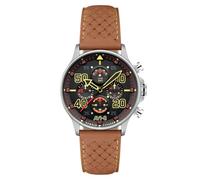 AVI-8 Montre chronographe Hawker Typhoon Coningham pour homme 42 mm D-Day 80 édition limitée avec bracelet en cuir AV-4093, Baldwin, Sangle