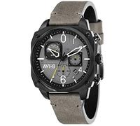 Montre Avi-8 AV-4052-03 - Montre Chronographe Acier Noir Avi-8 Gris