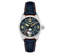 AVI-8 Spitfire Smith AV-4152 Montre Automatique Snoopy Peanuts Flying Ace Pilot Error Limited Edition avec Bracelet en Cuir pour Homme 42 mm