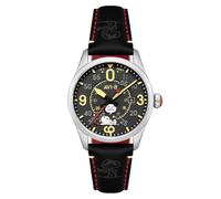 AVI-8 Spitfire Smith AV-4152 Montre Automatique Snoopy Peanuts Flying Ace Pilot Error Limited Edition avec Bracelet en Cuir pour Homme 42 mm