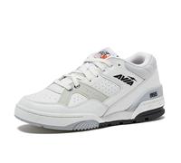 Avia 855 Chaussures de basket-ball rétro pour homme - Pour intérieur et extérieur - Pour la rue ou le terrain - Tailles 37 à 46, Blanc/gris clair, 14.5 Women/13 Men