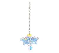 Avian Activity Spinner - Bright Feathered Companion Entertainment Wheel for Cage Exercise | Twirling Perch Accessory with Clip Mount & Engaging Motion Stimulation Device for Parrot Canary Habit