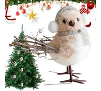 Avian, ensemble d'ornement d'oiseau en matériau expansé, figurines sculptées par temps froid, accessoires d'exposition extérieure, porche, entrée, mur, jardin, chemins, décoration