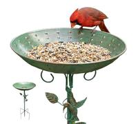 Avian Spa Station - Assiette Ornementale Pour Oiseaux Chanteurs, Piscine Pour Créatures Ailées, Terrasse, Balcon, Décoration De Propriété, Paysage Naturel, Fontaine En Plein Air | Ornement D’espace Ve