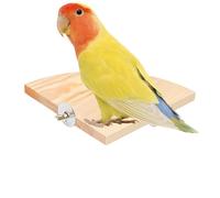 Avian Step Carte de saut en bois pour cage, étagère pour animaux de compagnie, petite station de repos pour animaux de compagnie, base de jeu pour voyage, niveau d'habitat robuste,