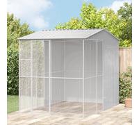 Aviarie Pour Oiseaux Vidaxl Grise 215x310x247 Cm Acier