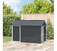vidaXL Volière pour oiseaux Anthracite 112 x 215 x 141 cm Acier