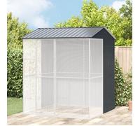 vidaXL Volière extérieure 215×210×247 cm Anthracite Acier galvanisé