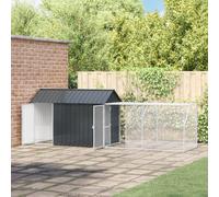 Aviary Pour Oiseaux Vidaxl Avec Extension Anthracite 112x421x141 Cm Acier