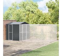 Aviary Pour Oiseaux Vidaxl Avec Extension Anthracite 310x619x247 Cm Acier