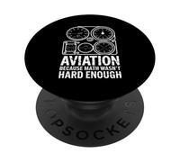 Aviation Because Math Wasnt Hard Enough Humour PopSockets PopGrip Adhésif