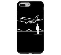 Aviation Enthusiast One Line Drawing Coque pour iPhone 7 Plus/8 Plus