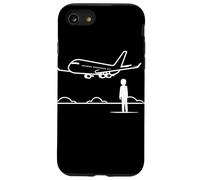 Aviation Enthusiast One Line Drawing Coque pour iPhone SE (2020) / 7 / 8