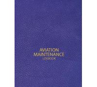 Aviation Maintenance Technician Logbook: AMT Technician Logbook For Airplane and Helicopter Repairs and Maintenance | Bleu Leather Print Design | Aircraft Maintenance Logbook
