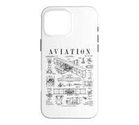 Aviation Pilot Airplane Wright Brothers Aircraft Brevet Coque pour iPhone 16 Pro Max