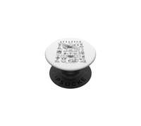 Aviation Pilot Airplane Wright Brothers Aircraft Brevet PopSockets PopGrip Adhésif