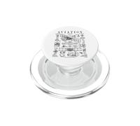 Aviation Pilot Airplane Wright Brothers Aircraft Brevet PopSockets PopGrip pour MagSafe