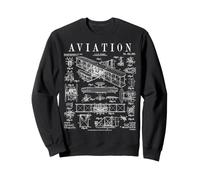 Aviation Pilot Airplane Wright Brothers Aircraft Brevet Sweatshirt