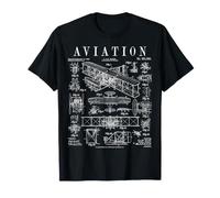 Aviation Pilot Airplane Wright Brothers Aircraft Brevet T-Shirt