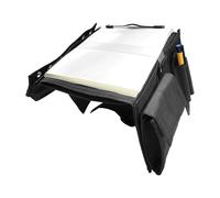 Aviation Pilot Kneeboard - Planche d'écriture pour notes | Tissu Oxford PP avec 7 emplacements, porte-stylo, sangle de jambe, cartes, manuels, organiseur de documents, bureau