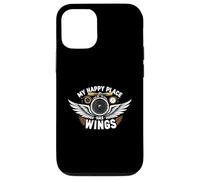 Aviation Pilot My Happy Place Has Wings Airplane Design Coque pour iPhone 12/12 Pro