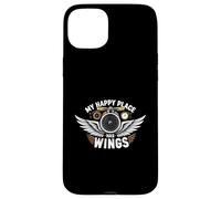 Aviation Pilot My Happy Place Has Wings Airplane Design Coque pour iPhone 15 Plus