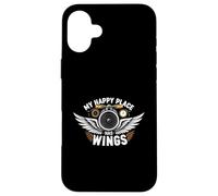 Aviation Pilot My Happy Place Has Wings Airplane Design Coque pour iPhone 16 Plus