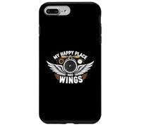 Aviation Pilot My Happy Place Has Wings Airplane Design Coque pour iPhone 7 Plus/8 Plus
