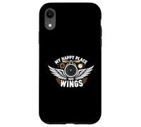 Aviation Pilot My Happy Place Has Wings Airplane Design Coque pour iPhone XR
