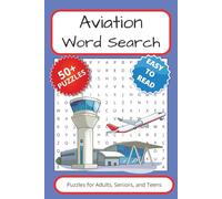 Aviation Word Search Puzzle Book: Word Searches with Easy To Read Print about Aviation, Airplanes, Flying, Pilots and more / 6x9 inches, 110 pages / ... Gift for Vacation, Holidays and Free Times
