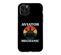 Aviator Mechanic Retro Aircraft Engine Aviation Coque pour iPhone 11 Pro