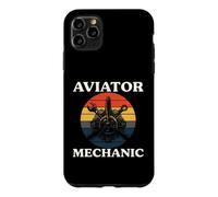 Aviator Mechanic Retro Aircraft Engine Aviation Coque pour iPhone 11 Pro Max