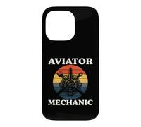 Aviator Mechanic Retro Aircraft Engine Aviation Coque pour iPhone 13 Pro