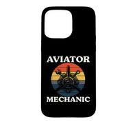 Aviator Mechanic Retro Aircraft Engine Aviation Coque pour iPhone 15 Pro Max