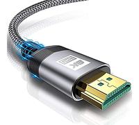 AviBrex Câble HDMI 2.1 8K 7.5M Ultra HD 48Gbps Ethernet High Speed 8K@60 Hz, 4K@120 Hz, HDCP 2.2&2.3, Dolby Vision, 3D, VRR, Compatible avec PS5/4/3,8K Gaming, TV, Lecteur Blu-Ray, projecteur