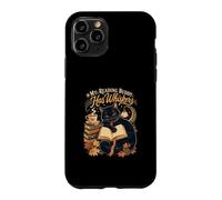 Avid Bookworm Mon Copain de Lecture a des Moustaches, Chat Noir Coque pour iPhone 11 Pro