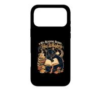 Avid Bookworm Mon Copain de Lecture a des Moustaches, Chat Noir Coque pour iPhone 17 Pro Max