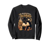 Avid Bookworm Mon Copain de Lecture a des Moustaches, Chat Noir Sweatshirt