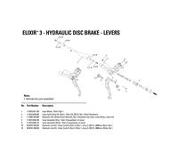 SRAM Kit collier de levier Avid Elixir 5/3 Db 3/1/Level T Multicolore
