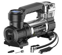 Avid Power Compresseur d'air portable DC 12 V 30 L/M Gonfleur de pneu de voiture avec manomètre Pompe à air pour pneus de voiture et de nombreux objets gonflables