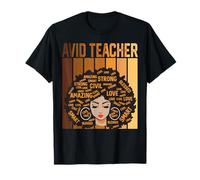 Avid Teacher Afro Femmes Afro-Américaines Mois de l'histoire des Noirs T-Shirt