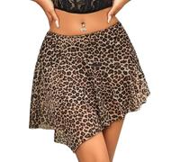 Avidlove Mini Jupe Sexy Asymétrique pour Femme Jupe Courte en Tulle Plissé | Matière extensible, doublure opaque, sans short intégré, style Y2K polyvalent, vacances à la plage, tenues de festival