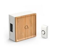 Avidsen Carillon Filaire Bambou - Sonnette Porte Éco-conçue, Design Bois