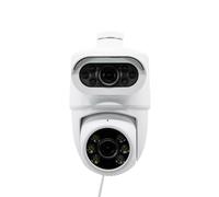 Avidsen HomeCam Dual PTZ - Caméra IP extérieure 2K avec Double Objectif (Fixe + motorisé), Compatible Application Home - 127156