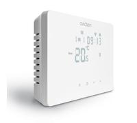 Avidsen HomeTemp Thermostat WiFi Filaire Blanc - Thermostat Connecté programmable, écran Tactile, précision 0,5 °C, Compatible avec chaudières et PAC Non réversibles 127072
