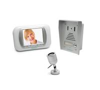 Avidsen - Kit Interphonie - Portier vidéo Couleur LCD 3,5" Couleur 4 Fils, Interphone vidéo Mains Libres avec Un Design Moderne très Pratique à Utiliser - 152162