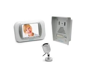 Avidsen - Kit Interphonie - Portier vidéo Couleur LCD 3,5" Couleur 4 Fils, Interphone vidéo Mains Libres avec Un Design Moderne très Pratique à Utiliser - 152162