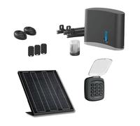 Avidsen Kit Motorisation Portail Coulissant Solaire Complet - Zenia SE 24V, 3 Télécommandes, Clavier à Code sans Fil, Photocellules, Panneau Solaire, Crémaillère 3m, Jusqu'à 400kg