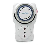 Avidsen - Maison connectée - Programateur Journalier à segment, Couleur : Blanc, Puissance maximal: 3500 W, Utilisation : intérieur, compatible Avidsen, Temps minimum : 15 mins - 103800